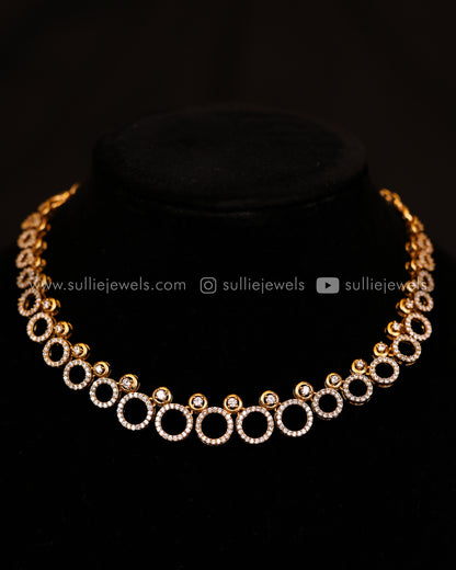 Diamond Ring Necklace Set