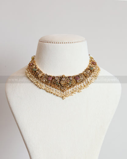 Premium Goddess Multicolour Stone Layered Combo ( 3 piece )