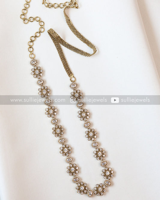 Diamond Floral Victorian Hipchain