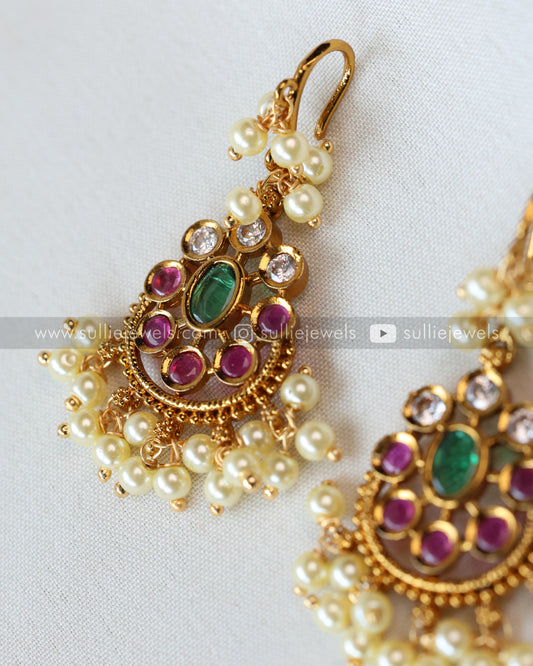 Multicolour Stone Lightweight Hanging Earring