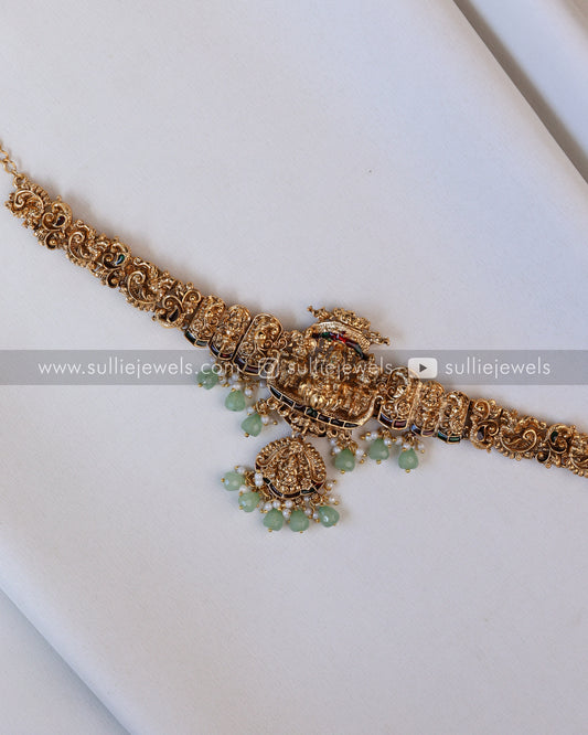 Sullie Basic - Goddess Peacock Mint Beads Hipchain