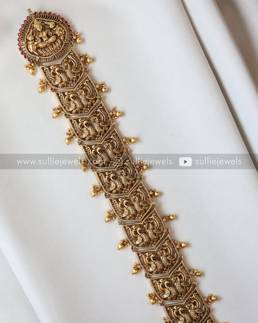 Lakshmi & Peacock Detailed Premium Choti