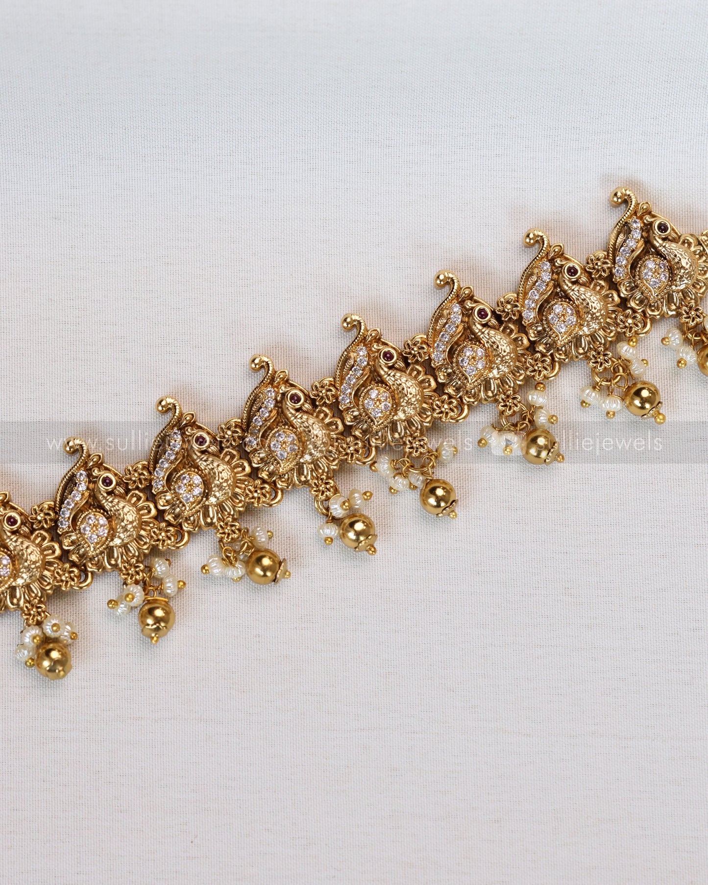 H190 - Premium Gold Beads Goddess Hipchain
