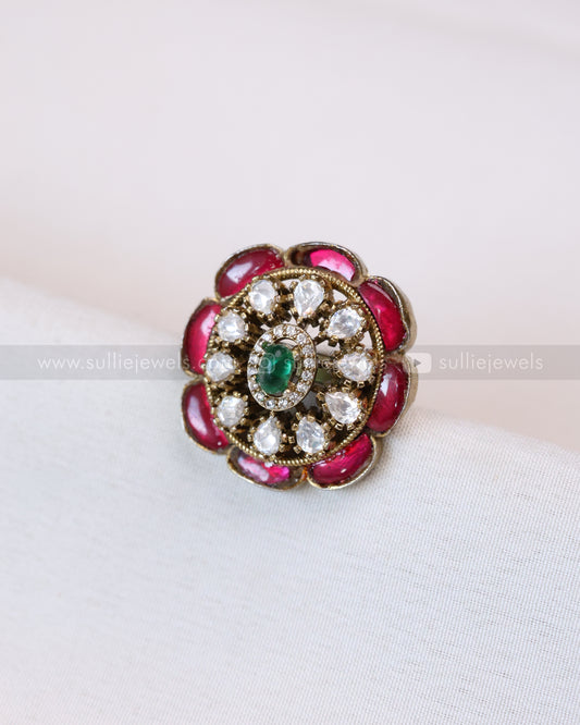 R35 - Kundan Premium Adjustable Ring