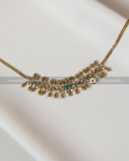 Stone Designer Choker / Necklace with Jhumka