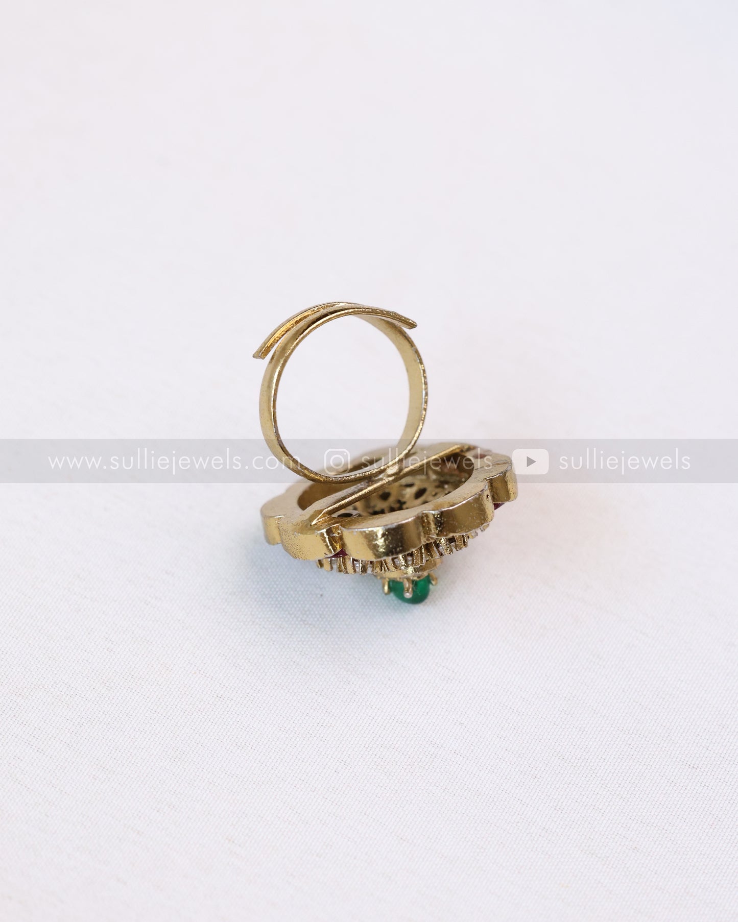 R35 - Kundan Premium Adjustable Ring
