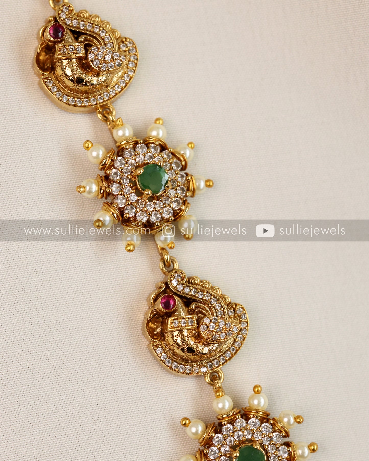 Premium Stone Lakshmi Bridal Combo ( 4 piece )