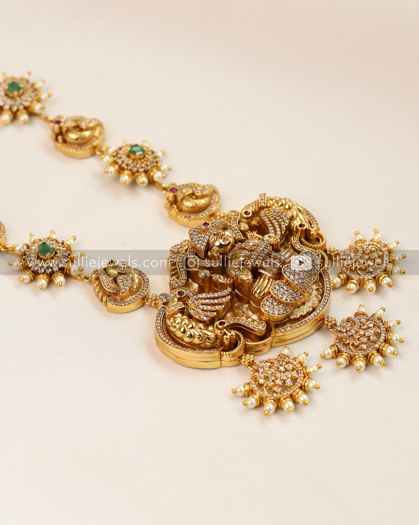 Premium Stone Lakshmi Bridal Combo ( 4 piece )