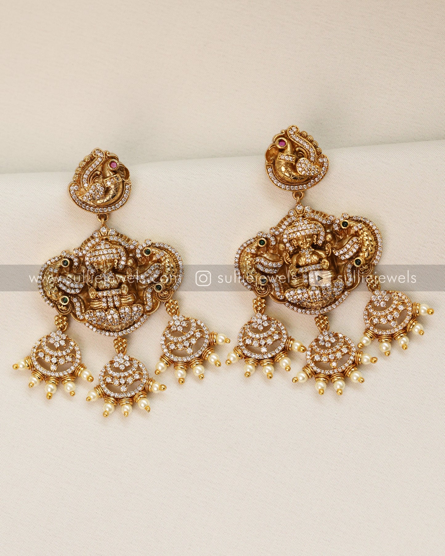 Premium Stone Lakshmi Bridal Combo ( 4 piece )