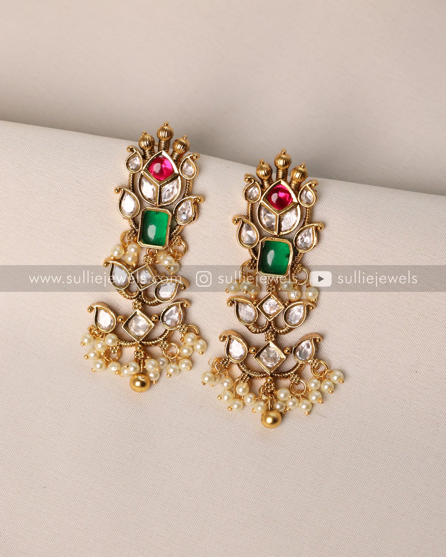 Premium Stone Heavy Choker with Earring