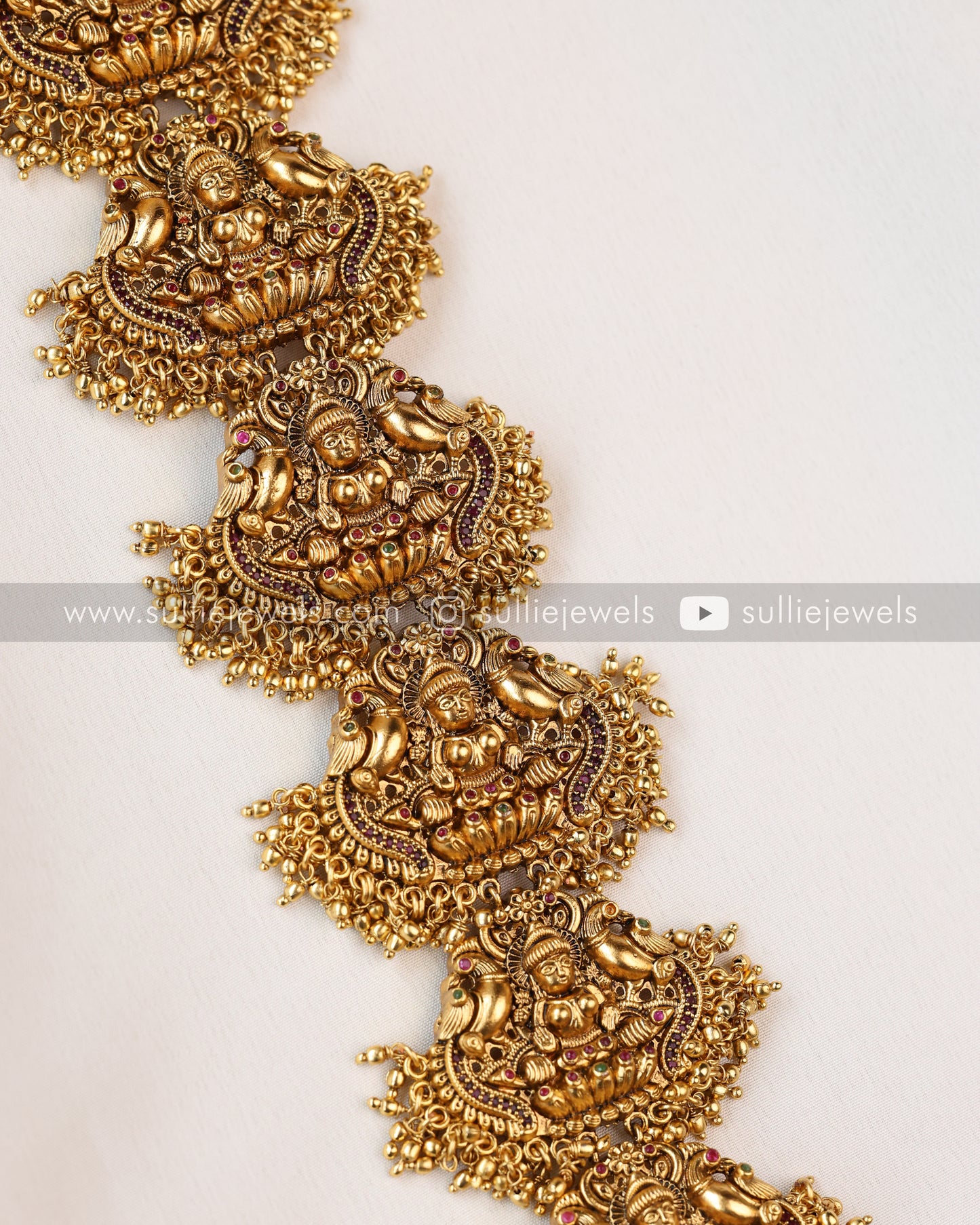 Lakshmi & Peacock Detailed Long Choti / Hair Accessory