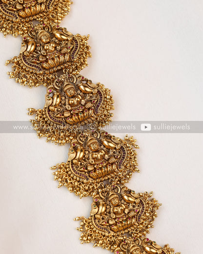 Lakshmi & Peacock Detailed Long Choti / Hair Accessory