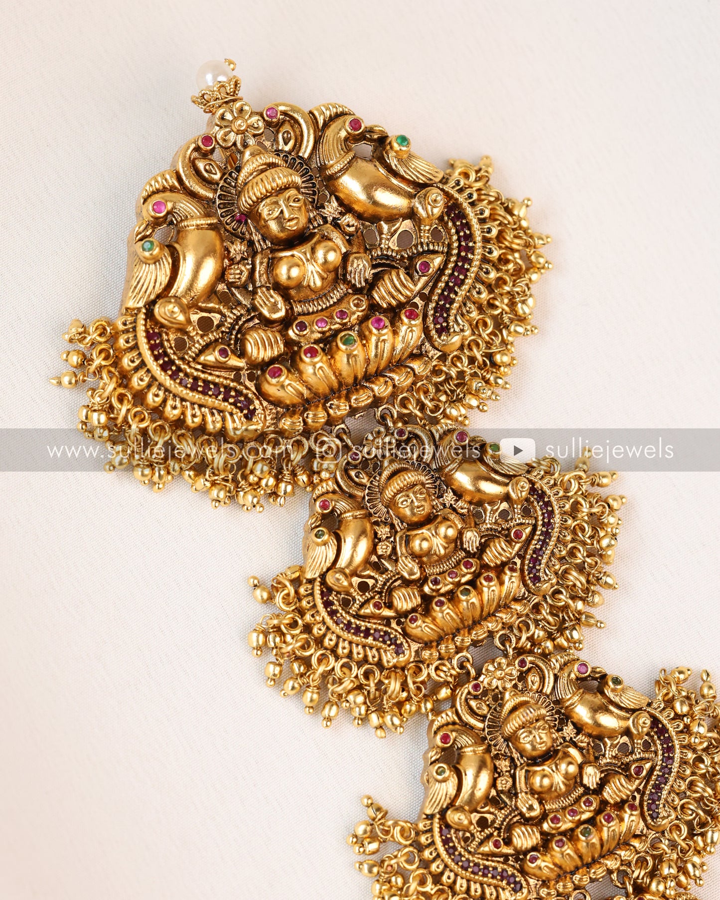 Lakshmi & Peacock Detailed Long Choti / Hair Accessory