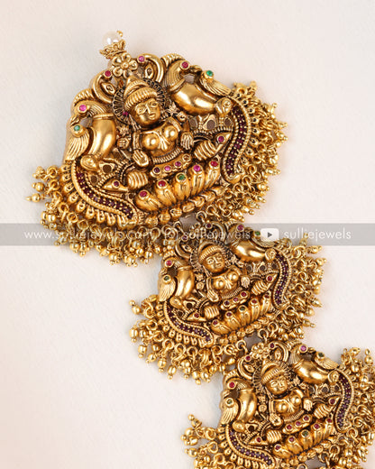 Lakshmi & Peacock Detailed Long Choti / Hair Accessory