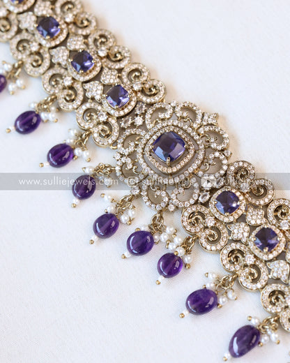 Victorian Violet Stone Premium Hipchain