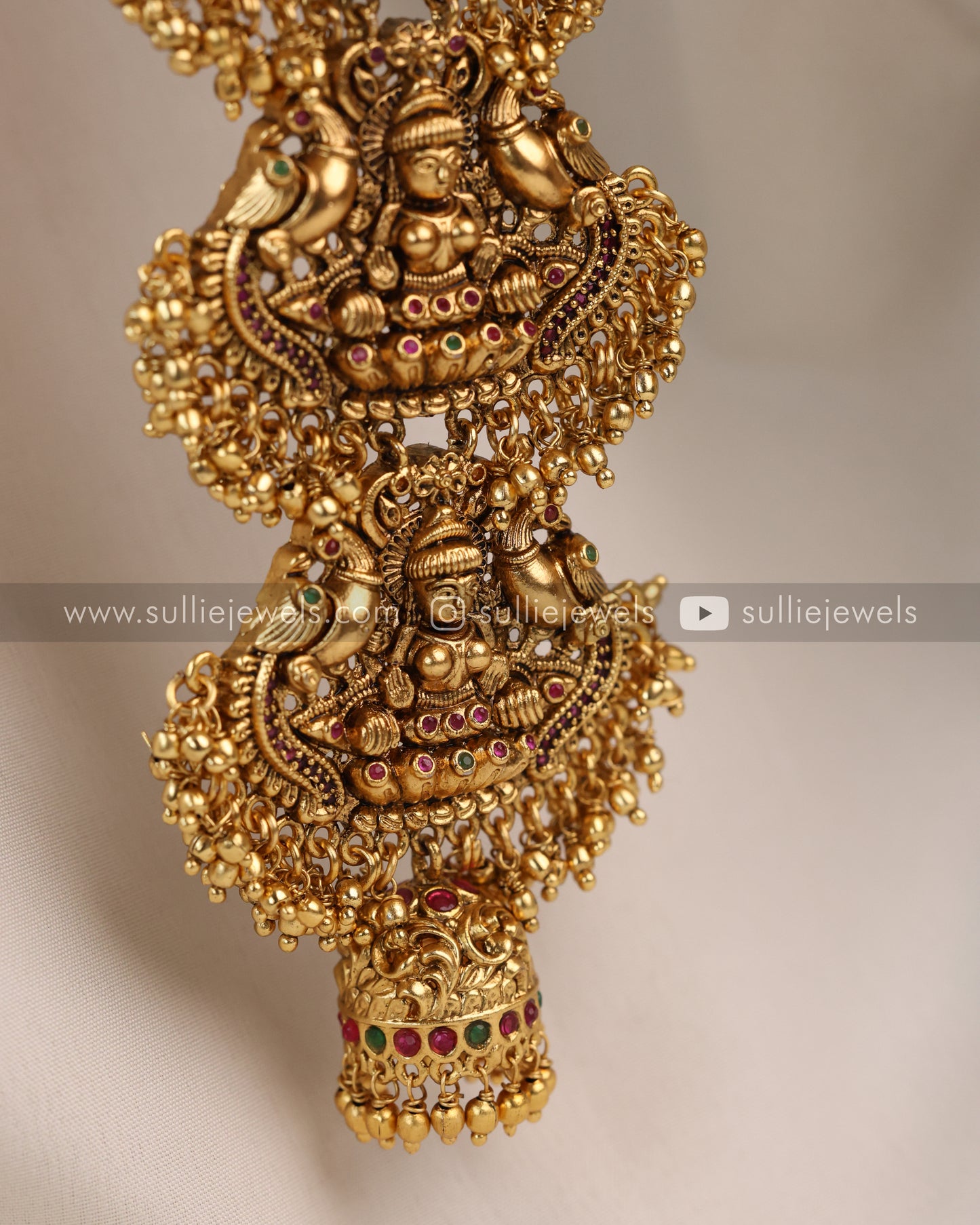 Lakshmi & Peacock Detailed Long Choti / Hair Accessory