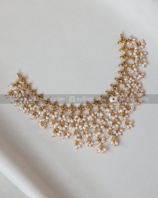 Guttapusalu Necklace Set with Earring