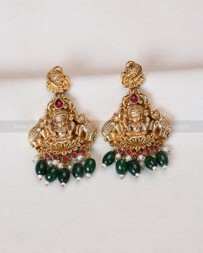 7160 - Sullie Basic - Lakshmi Green Haram with Earrings