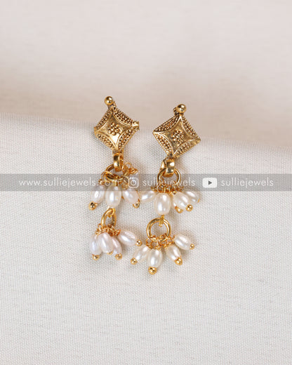 Guttapusalu Necklace Set with Earring