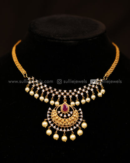 AD Pendant Choker / Necklace Set