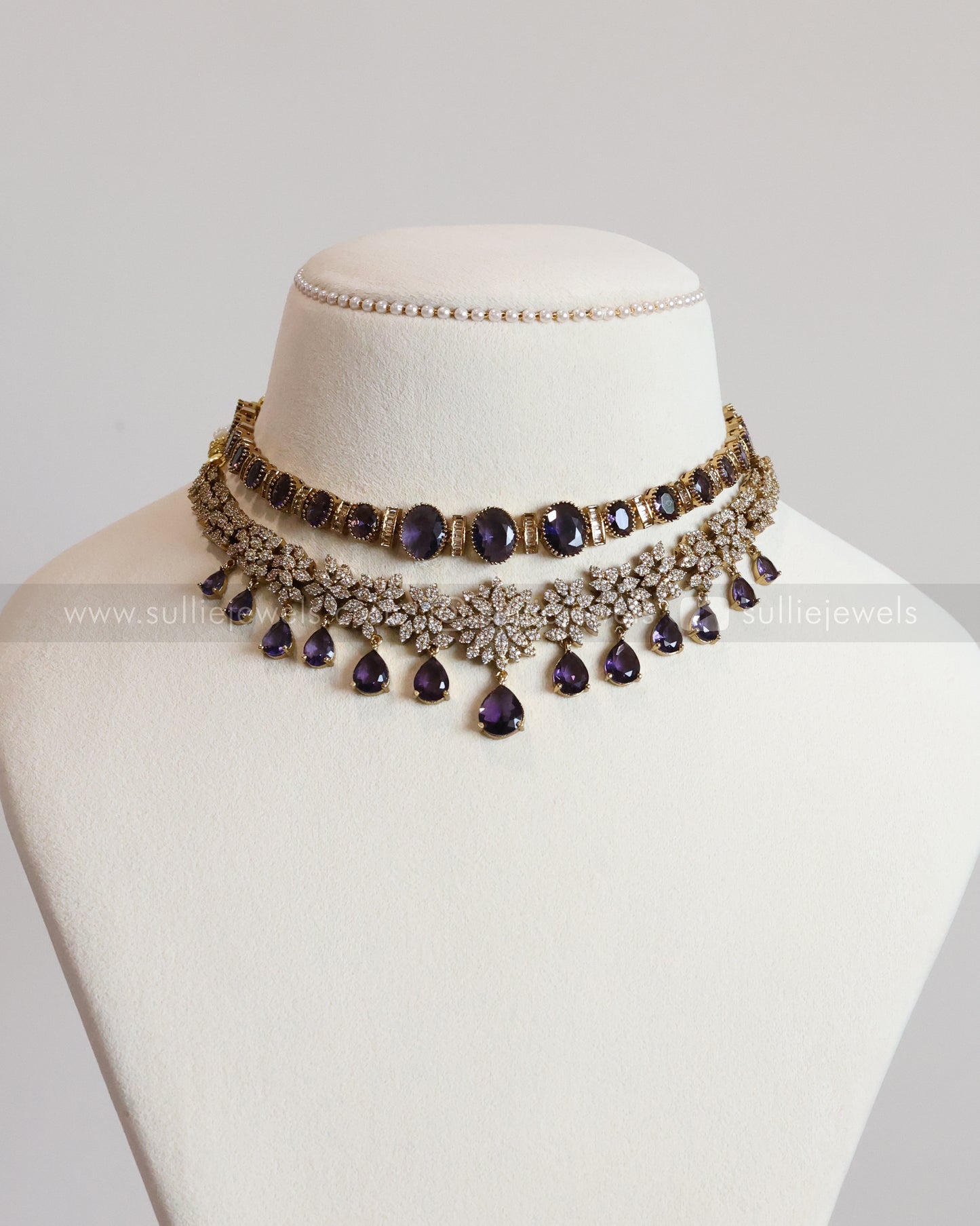 Premium Violet Stone Layered Combo