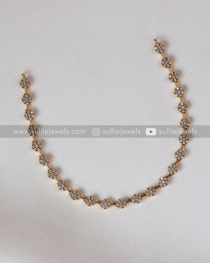 Minimal Flower AD Necklace Set