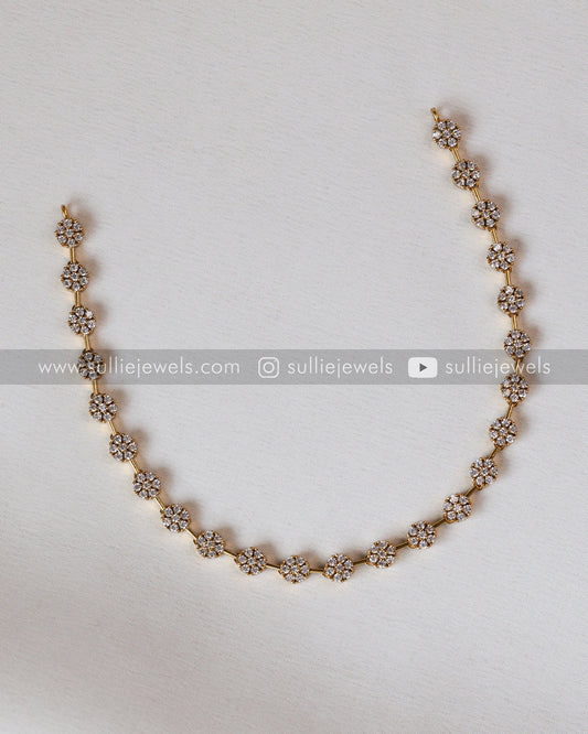 Minimal Flower AD Necklace Set