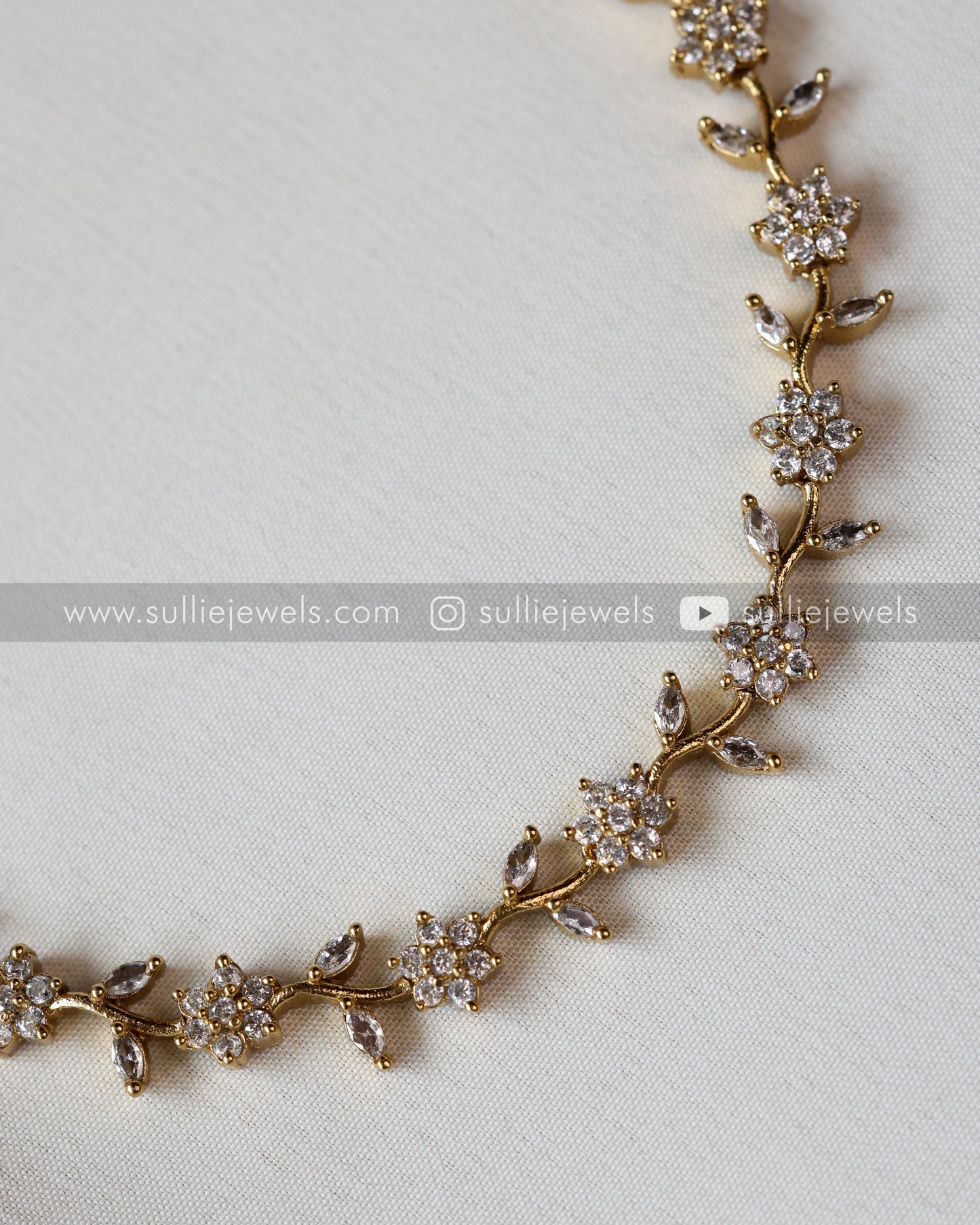 Diamond Climber Necklace with Stud