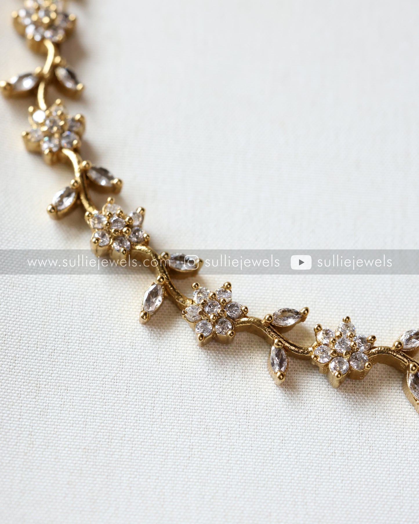 Diamond Climber Necklace with Stud