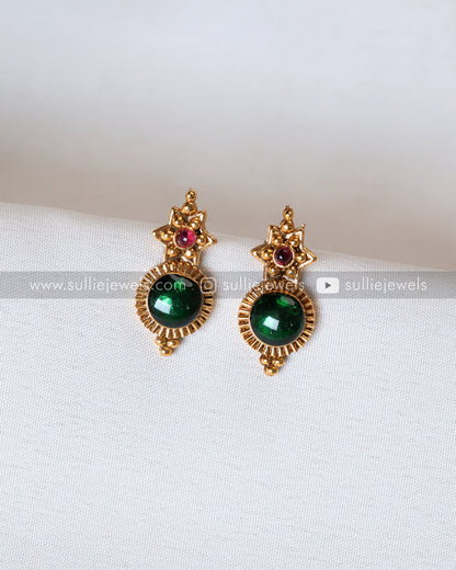 Sullie Basic - Traditional Round Palakka Necklace with Stud