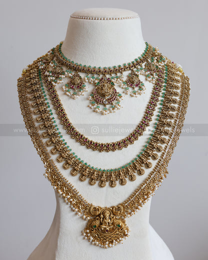Lakshmi Mint & Gold Bridal Combo ( 6 Piece )