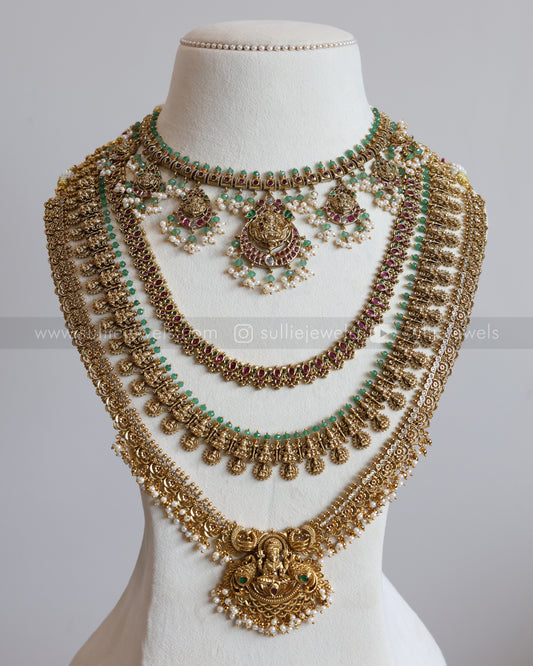 Lakshmi Mint & Gold Bridal Combo ( 6 Piece )