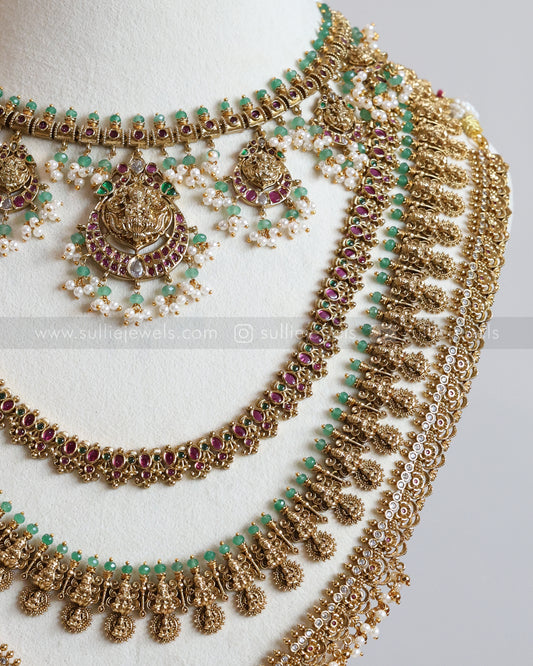 Lakshmi Mint & Gold Bridal Combo ( 6 Piece )