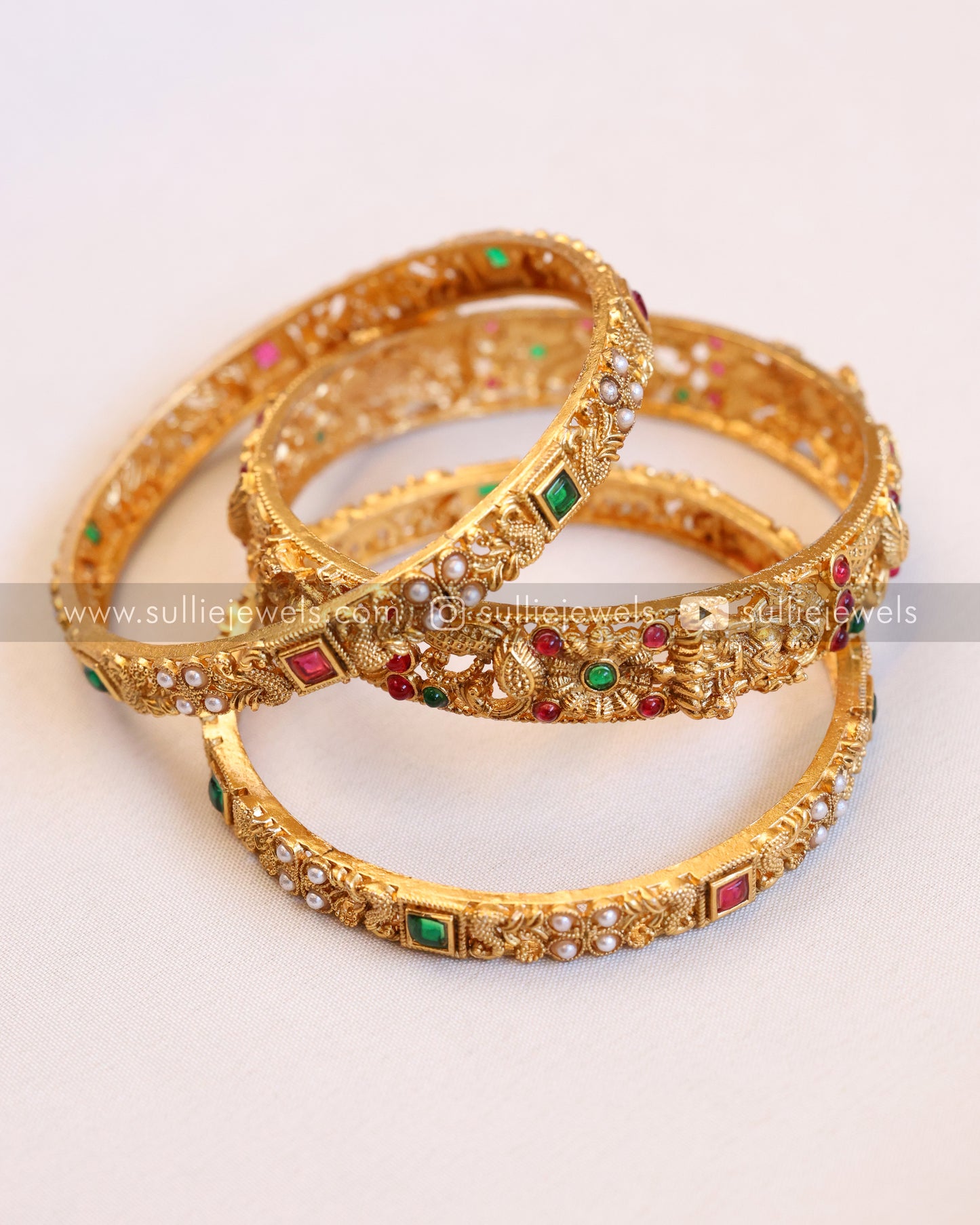 Temple Bangle - Set of 3