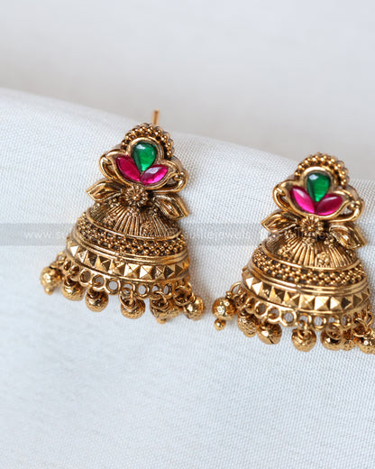 E1252 - Mini Half-Cut Jhumka - Multicolour