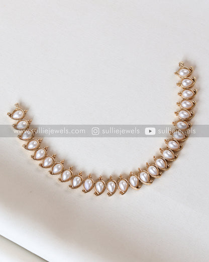 Pearl Mango Necklace with Jhumka