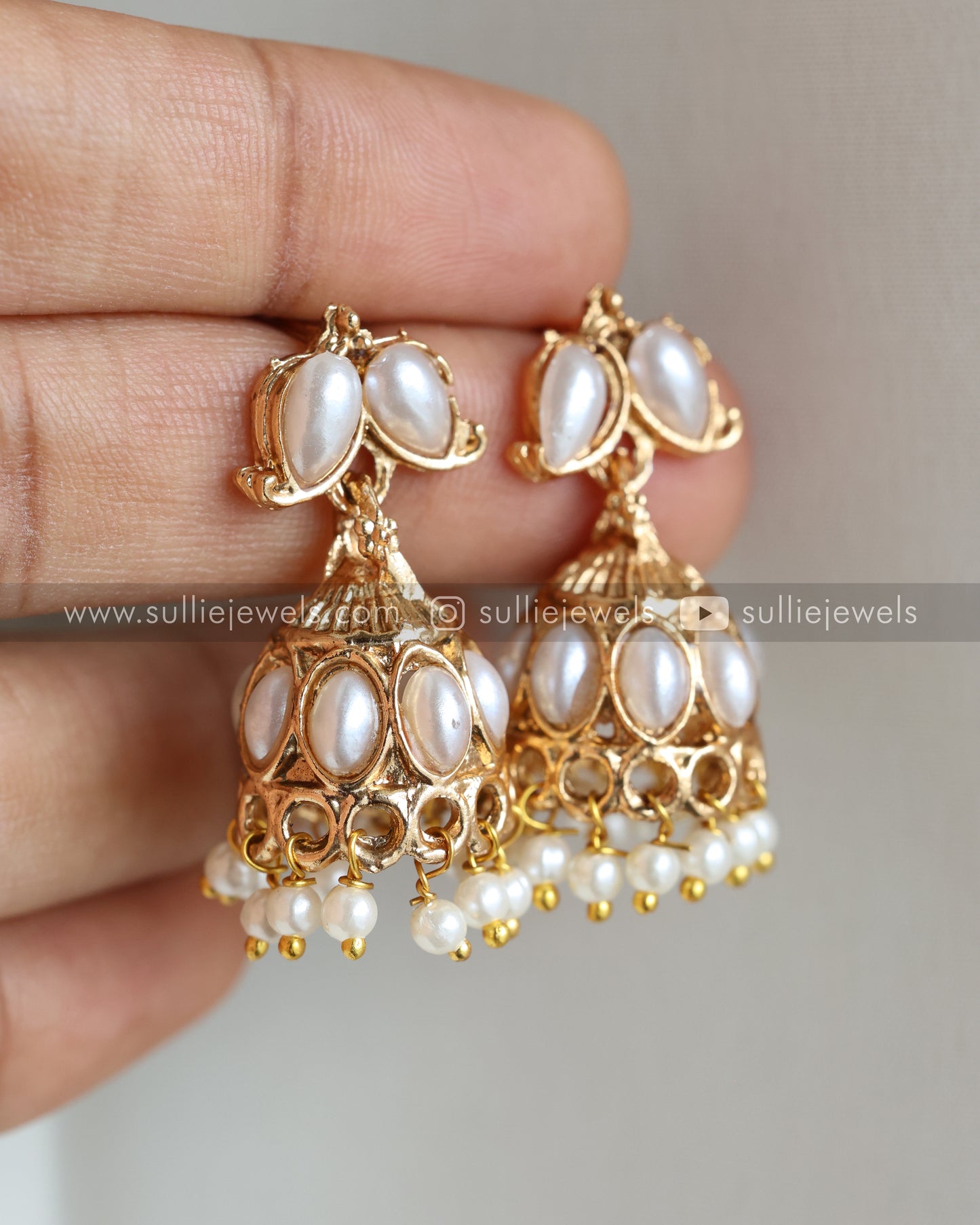 Pearl Mango Necklace with Jhumka