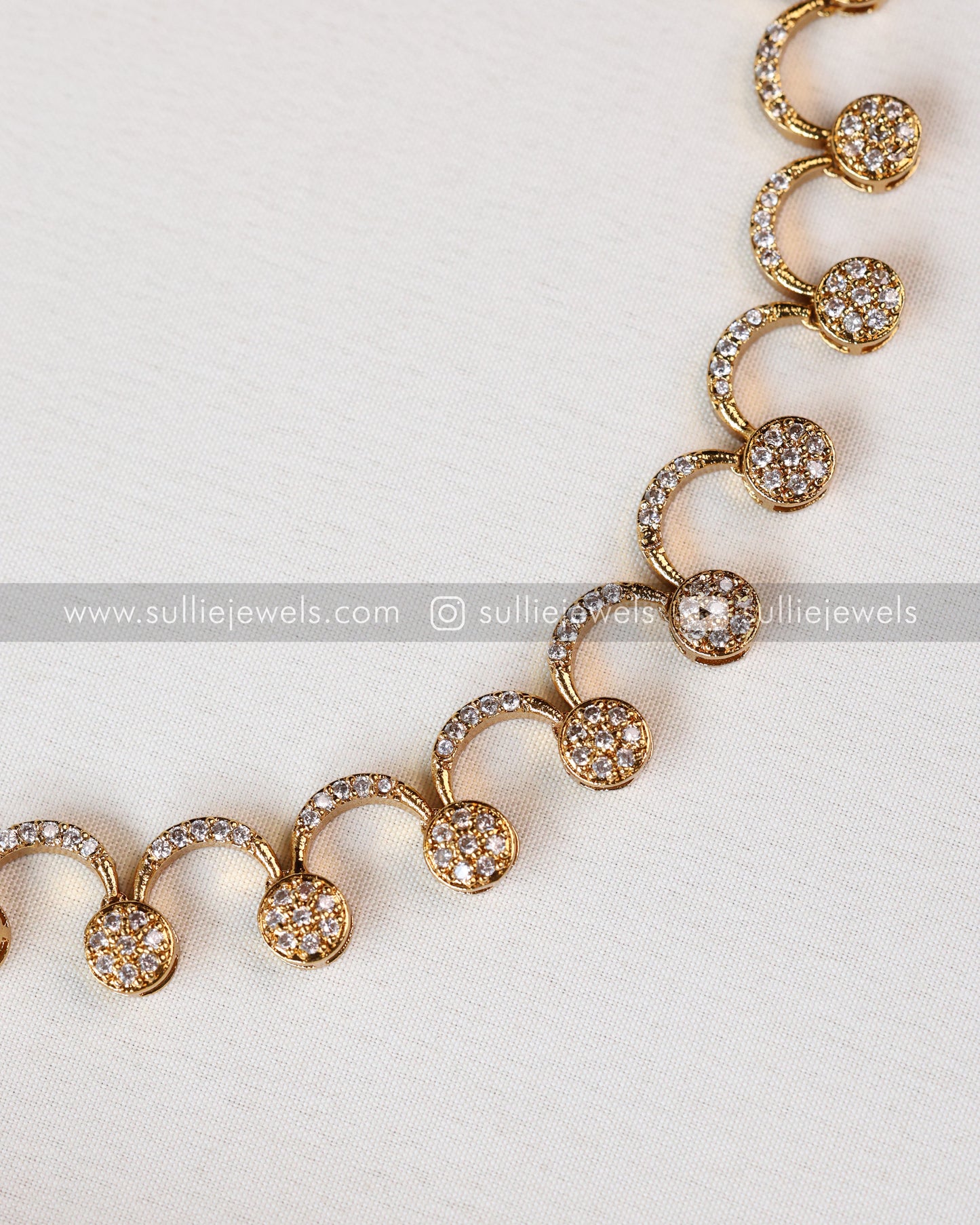 AD Curve Ball Necklace with Stud
