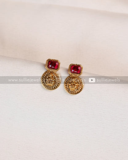 Stone Coin Necklace Set - 2 colours