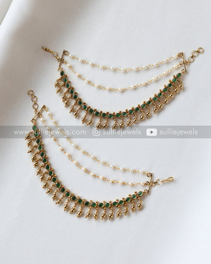 Premium Green 3 layer Earchain / Maatti