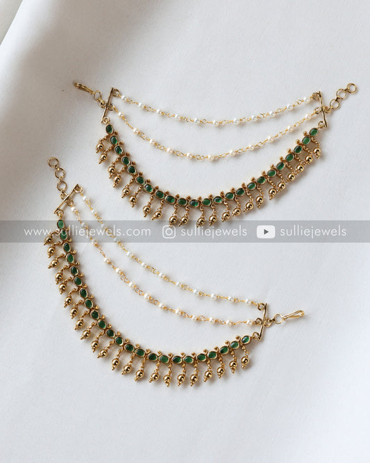 Premium Green 3 layer Earchain / Maatti