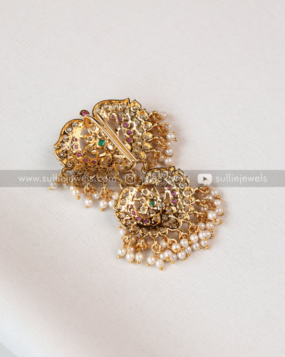 Stone Premium Hair Brooch