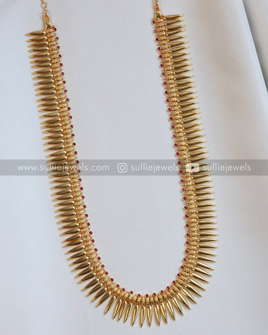 Gold Plated Spike Long Chain / Haram