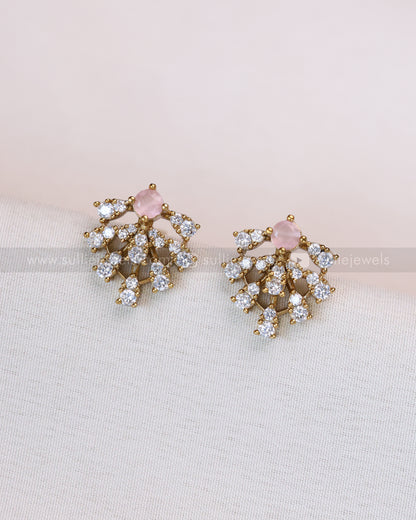 AD Leaf Colour Stone Hasli with Stud
