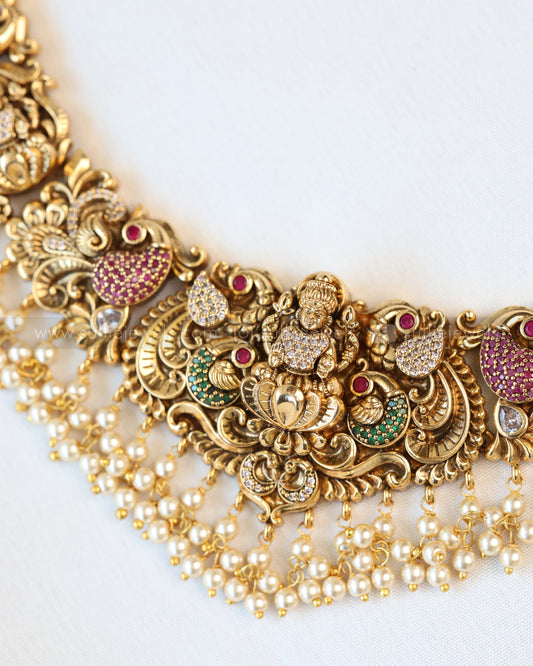 Premium Goddess Multicolour Necklace with Earring