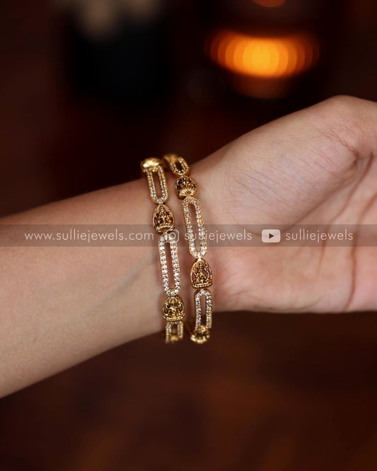 Lakshmi Stone Bangle - Set of 2