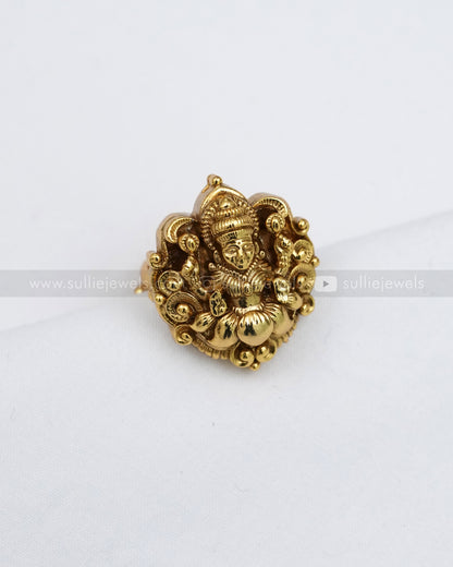 R29 - Lakshmi Idol Premium Adjustable Ring