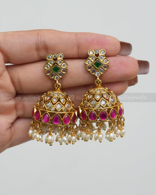 Premium Kemp Guttapusalu Jhumka