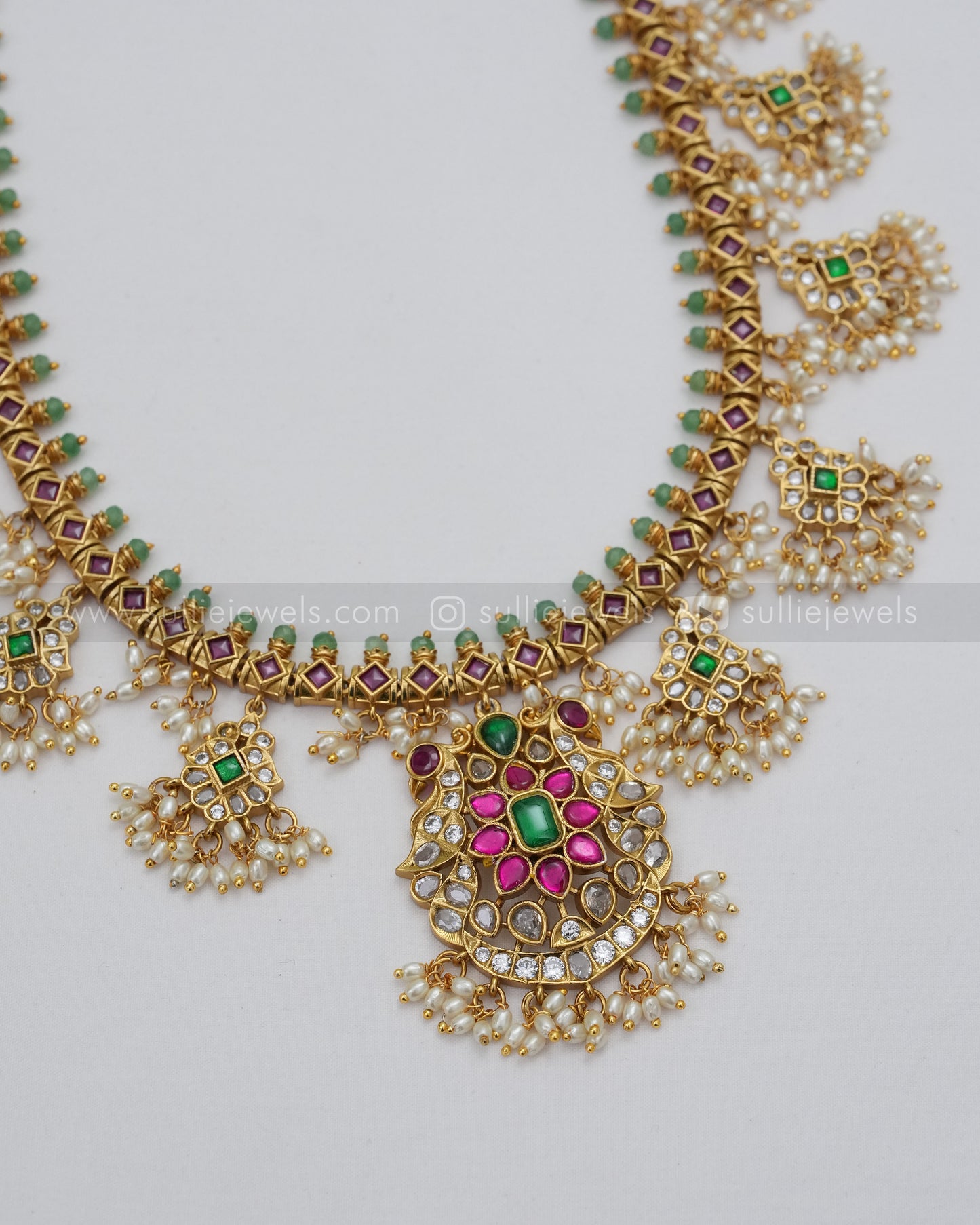 No Idol Jadau Guttapusalu Bridal Combo ( 3 piece )