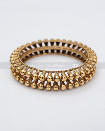 9014 - Sullie Basic - Antique Gokhru Bangle - Set of 2